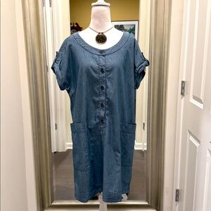 Max Mara Denim Dress 100% Cotton size 8